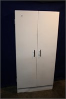 2 Door White Metal Cabinet