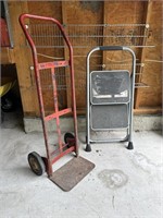 Two wheel buggy, stepladder