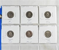 (6) NETHERLANDS COINS MIX