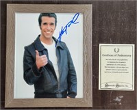 Signed Henry Winkler Picture With /COA