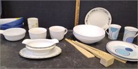 NORITAKE GRAVY BOAT, CRATE & BARREL BOWLS & MORE