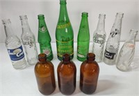 Vintage Pop & Beer Glass Bottles