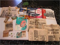 old papers & pennants
