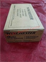 50 rds Winchester 9mm ammo ammunition