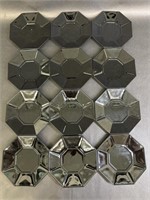 Arcoroc Octime Octagonal Black Saucers Plates