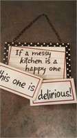 Kitchen sign