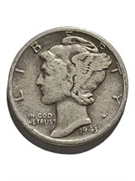 Set of 5 Mercury Dimes