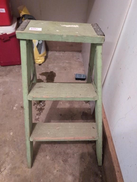 Wood 2 step stool