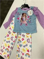 $38  girls sz 4T love Diana pajama set
