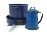 Blue Enamel Coated Cookware