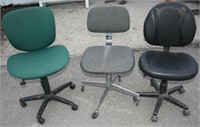 (3) office chairs