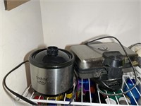 group of small electric appliances, small crock po