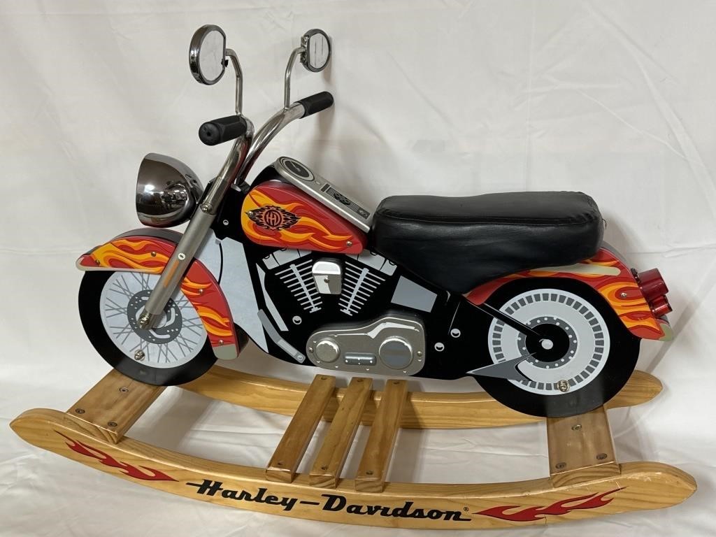 Harley Davidson Roaring Softail Rocker 35” x 25”