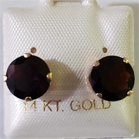$500 14K  Garnet Earrings