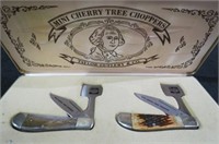 BONE HANDLE CHERRY TREE CHOPPER KNIFE SET