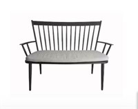 Style S Gray Bench (46.6"×23.6"×37") (In Box)