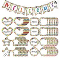 Zonon 61 Pcs Mini Confetti Welcome Banners
