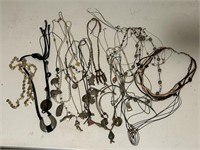 Large Lot of Necklaces - Some Sterling