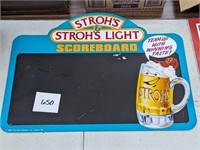 Stroh's Beer Sign - 18" x 23"