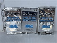 3 OHL hockey card packs