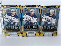 3 2023-24 Upperdeck series 1 hockey card packs