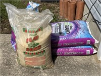 2 1/4 Bags of Ice Melt, & 1 Bag of Sand