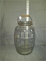 Barrell Glass Jar