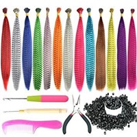 New SHUOHAN 40 Pcs Synthetic Hair Feathers (Not