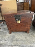 Wood Chest End Table