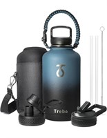 New Trebo Water Bottle 64oz with Paracord Handle,