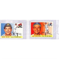 (2) 1955 Topps Baseball Cards Higher Grade