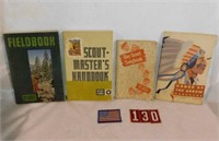 21 Boy Scout handbooks and field guides