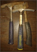 Rock Pick Hammers (11" Long) & Hand Axe (4.5"×3"