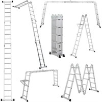 E7587 18.5ft 7 in 1 Multi-Purpose Scaffold Ladder