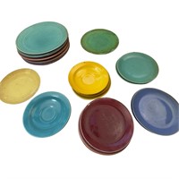 Lot of Vintage Colorful Ceramic Plates