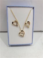 Gold & Diamond Necklace/Earring Set