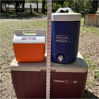 3 Coolers: Rubbermaid, Igloo, & Coleman Coolers