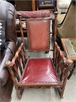 Wood Padded Rocking Chair
