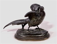 Bronze: Pheasant - P. Comolera, 3.5" x 6" base,