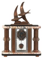 French Deco Crystal Regulator Clock