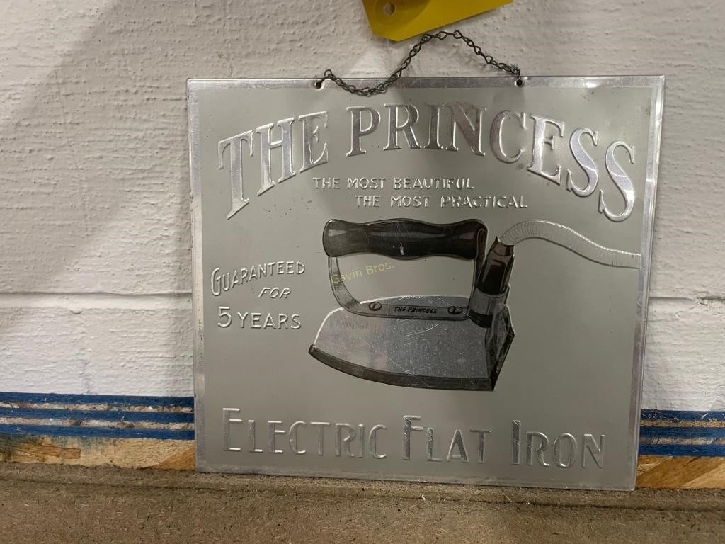 The Princess Tin over Cardboard Sign