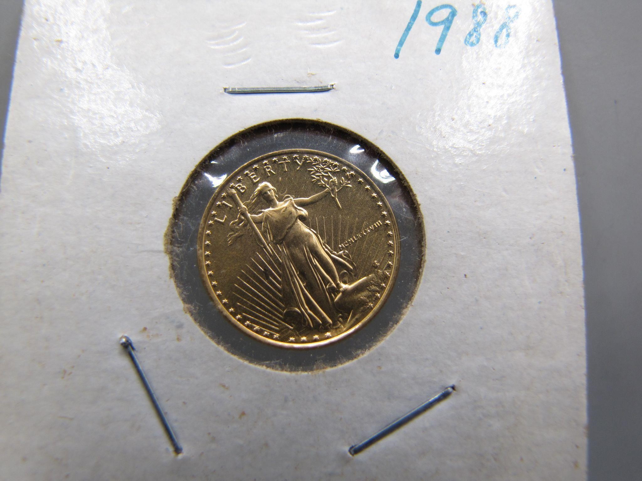 1/10 Oz Fine Gold U.S. Coin