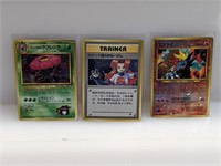Vintage Lot Japanese Holo Pokemon, Poor Condition
