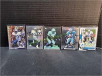 (5) Barry Sanders Football Trading Cards