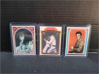 (3) 1978 Boxcar Elvis Presley Trading Cards