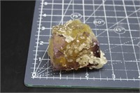 Zoned Fluorite w/ Dogtooth Calcite Hasties Quarry