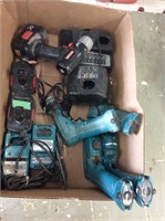 Assorted Makita and Craftsman Drills + Chargers