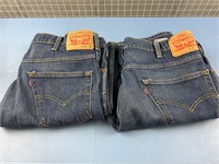 2X LEVI DENIM PANTS SZ 34x30