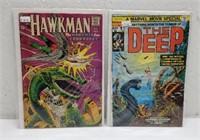 Lot of 2 Comic Books- Hawkman & The Deep
