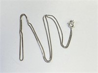 .925 Silver Rhodium Plated Chain 18"   L